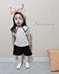 韩国小萝莉的日常穿搭 留着以后就这样给女儿打扮
