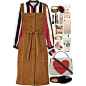 A fashion look from February 2017 featuring suede dresses, striped shirt and flat shoes. Browse and shop related looks.