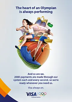 VISA 2016巴西里约奥运会宣传视觉海报设计