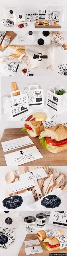 创意三明治包装设计 创意食品包装袋 烘焙...