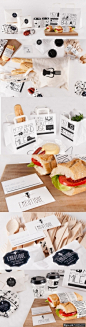 创意三明治包装设计 创意食品包装袋 烘焙食品包装袋 精美食品包装设计 三明治品牌设计