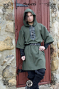 Viking tunic medieval clothing for men LARP costume by Dracolite