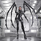 General 3840x3840 Xie Boli artwork digital art science fiction CGI science fiction women women machine cyborg Sarah Kerrigan Starcraft II