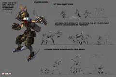 为游戏《无主之地3》（Borderlands）设计的前期线稿_openanewworld_新浪博客