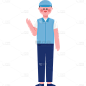 高质量人物插画-可爱扁平-家政