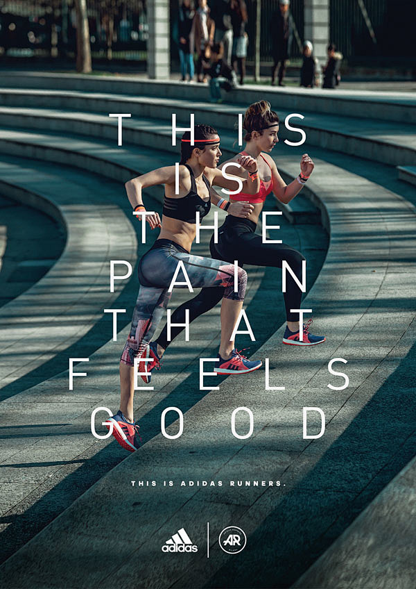 adidas runners系列海报设计...