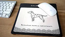 yizi韩国正品原创 狗狗控 zakka创意PVC日韩卡通手绘多色鼠标垫