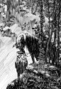 Bernie Wrightson, Frankenstein, 1983 : Берни Райтсон (Bernie Wrightson) начал работу над произведением Мэри Шелли на добровольном начале и это была работа для души. Художник вспоминает, что возвращался к неприкаянному чудовищу всякий раз, когда у него вып