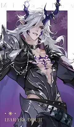 @顾淅茜 自调阴阳师茨木童子高清壁纸 ，转关可用， 素材来源网上，侵删