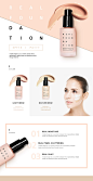 春季高端彩妆网页PSD模板Spring cosmetics web PSD template#tiw214f9208 :  