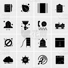 set 16 universal icons business