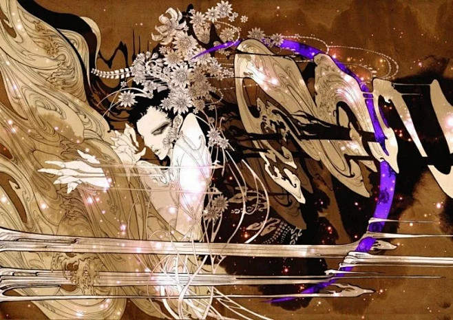 每日贴图|加藤彩~独特的诡异华丽古典的插...