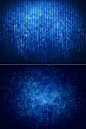 2张蓝色数字科技背景高清图片