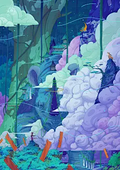 旧夜插画插画习作椰青Coconut - 原创作品 -   (1)
