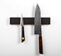 Leather & Oak Magnetic Knife Rack | Eatingtools.com