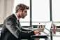 Business man at computer desk by fabio formaggio on 500px