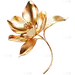 纹理系列3D立体金属质感叶子