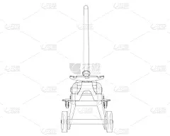 室内地面,轮廓,汽车起重机,部分,汽车,设备用品,草图,剪影,服务