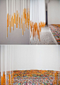 Photographs of the Hungarian Pavilion Patricia Parinejad. Beautiful installation using humble wood pencils