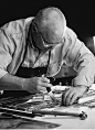  Mature Male Stained Glass Artisan In Workshop