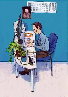 IT男女的办公室插画设计 | Dmitry Narozhny 文艺圈 展示 设计时代网-Powered by thinkdo3