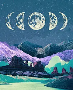 原创设计超话 好看！一组超现实风景主题插画作品  
via：postwook ​​​​