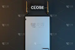 建筑物门,关闭的,标志,混凝土,边框,水平画幅,无人,绘画插图,符号,标签