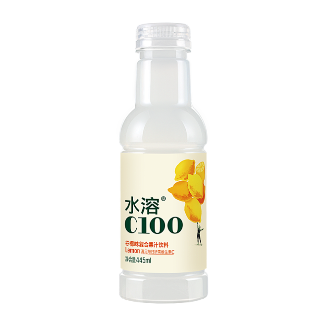 农夫山泉水溶c100柠檬味445x15单支