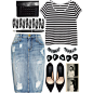 A fashion look from February 2014 featuring Monki t-shirts, Current/Elliott skirts and Zara pumps. Browse and shop related looks.