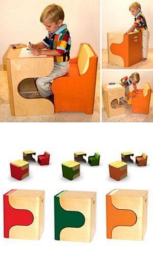 modern kid desk: