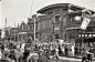 1931年，北京街景 办年货