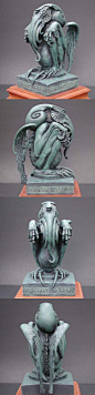 Fantasy | Whimsical | Strange | Mythical | Creative | Creatures | Dolls | Sculptures | Cthulhu sculpt: 