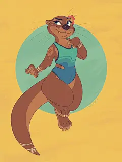 〓 Nikki 〓 on Twitter: &quot;Today’s warmup! Swimsuit model otter … &quot;