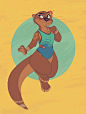 〓 Nikki 〓 on Twitter: "Today’s warmup! Swimsuit model otter … "