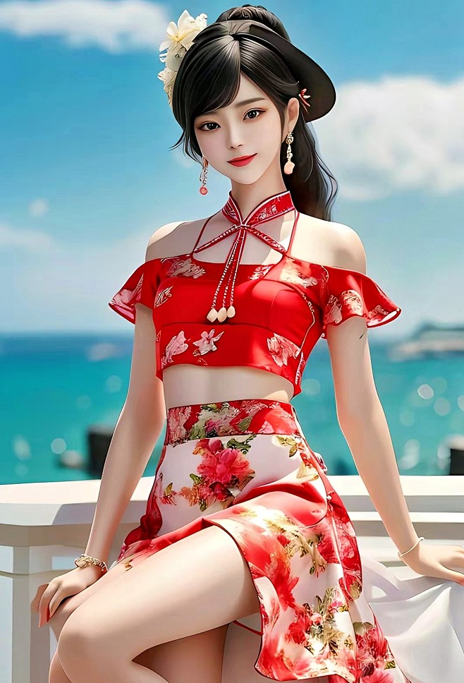 AI绘画 微微一笑，倾国倾城；寂寞如斯，...