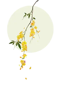 水彩手绘桂花免抠png图片 中国古风中秋唯美装饰透明背景ps素材 (113)