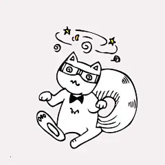 卡通猫咪眩晕png免抠素材_新图网 https://ixintu.com 卡通 猫咪 眩晕 冒星星 晕倒 小猫 简笔画 插画 卡通眩晕