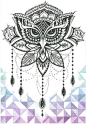 #tattoo##纹身##图案#Ornate Owl - Hand inked and coloured by Jolene-eSousa.deviantart.com on @DeviantArt: