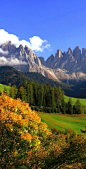 秋天在意大利北部 