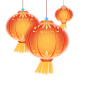 千库网_弥散风新年灯笼装饰_元素编号13503696