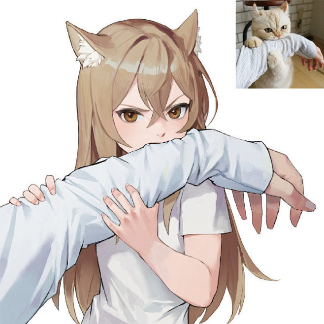 #插画艺术作品#

拟人猫娘丨Dhk ​...