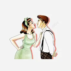 手绘男人和女人 免抠png 设计图片 免费下载 页面网页 平面电商 创意素材