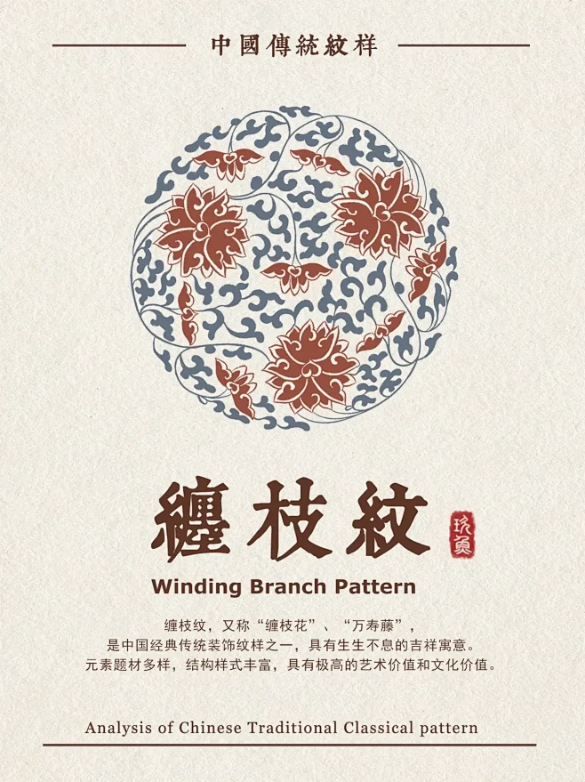 中国传统纹样·缠枝纹_1_玖鱼_来自小红书网页版