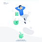 Qencode illustration : Digital illustrationfor video transcoding.I made some illustrations for the Qencode web page, with topicsrelated to a cloud video transcoding. Understanding the audience I have created a pack of six illustrations.For this project, I