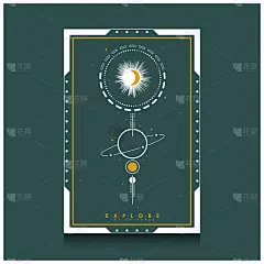 探索宇宙豪华空间的背景模板