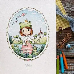 彩铅手绘插画，很有童话故事的感觉 |  Natasha Goncharova ​ ​​​