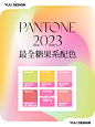 配色灵感｜Pantone2023最全治愈糖果系配色