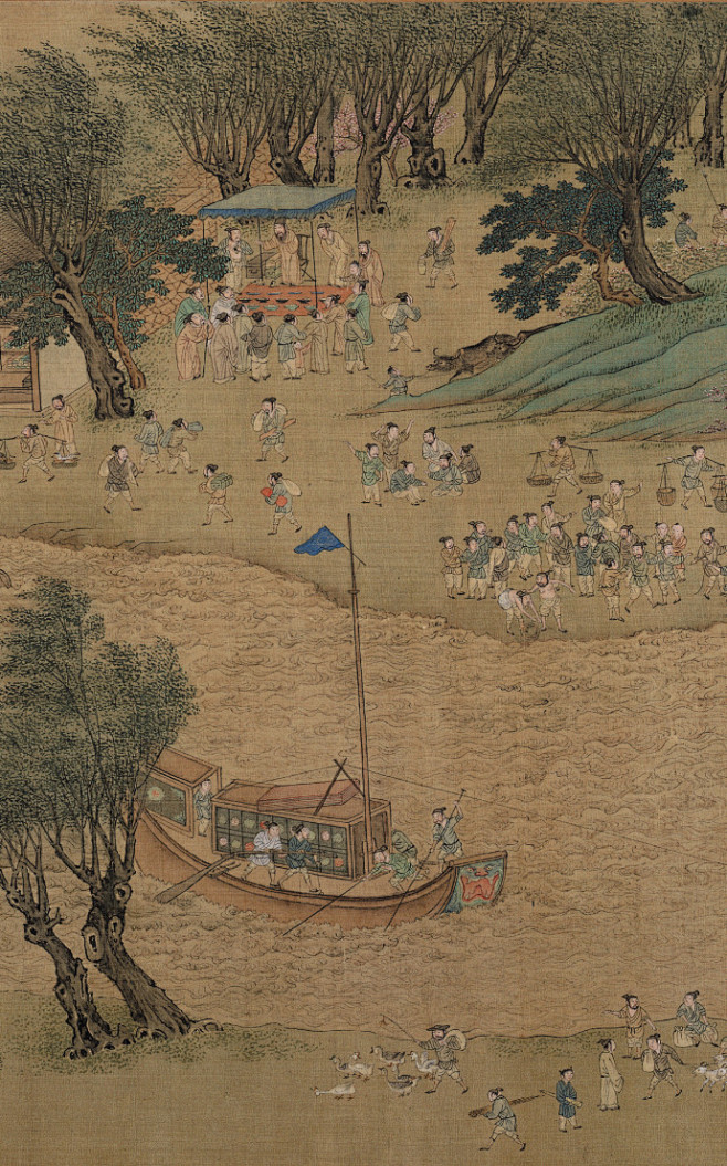 【周末图卷—明 仇英《清明上河图》】此幅.