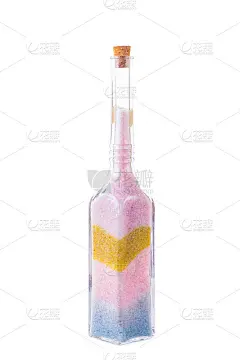 瓶子里的沙画