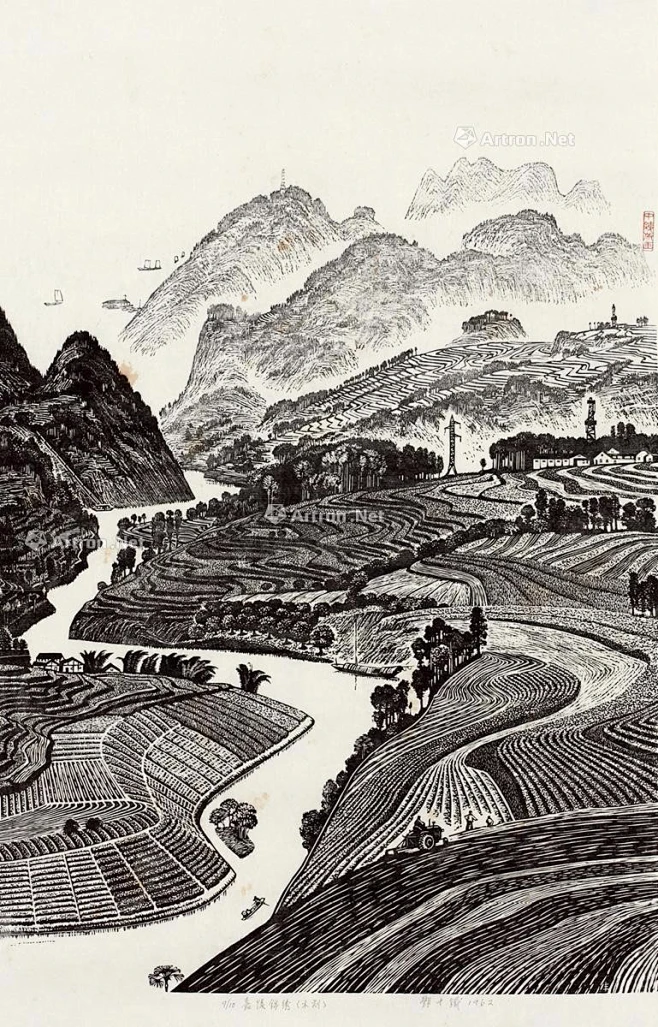中国新兴木刻先驱-- 酆中铁版画作品欣赏-花瓣网